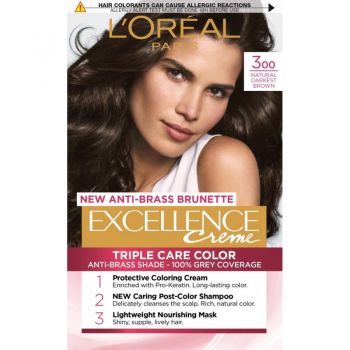 L'Oréal EXCELLENCE 300 TRUE DARK BROWN, Volum 1 bucata
