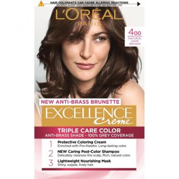 L'Oréal EXCELLENCE 400 True Brown, Volum 1 bucata