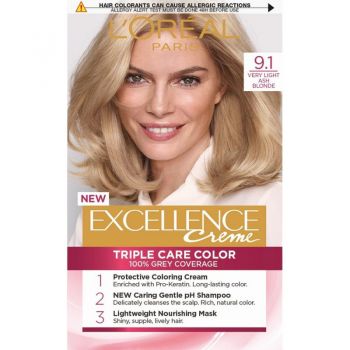 L'Oréal EXCELLENCE 9.1 BLOND CENSUINA FOARTE DESCHIS, Volum 1 bucata