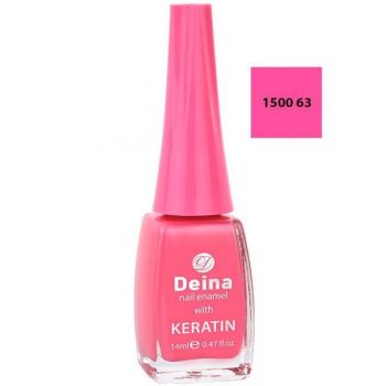Lac de Unghii cu Cheratina - Deina Nail Enamel with Keratin, nuanta 1500 63, 12 ml