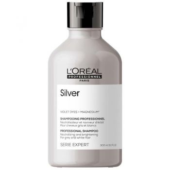 Loreal Serie Expert Silver Shampoo Sampon matifiant pentru par, Volum 300 ml