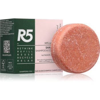 R5 Nourishing 2 in 1 șampon solid cu efect de nutritiv