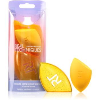 Real Techniques Miracle Complexion Sponge & Case burete pentru machiaj