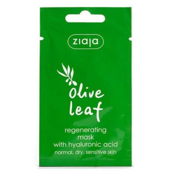 SHORT LIFE - Masca Regeneranta cu Acid Hialuronic pentru Fata - Ziaja Olive Leaf Regenerating Face Mask, 7 ml