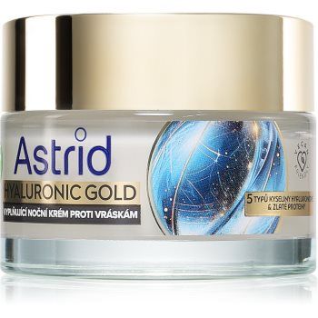 Astrid Hyaluronic Gold crema de noapte antirid