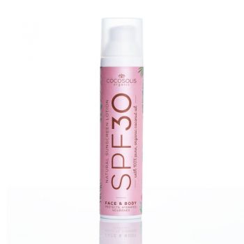 Cocosolis SPF30 Natural Sunscreen Lotion Lotiune naturala de protectie solara, Volum 100 ml Cocosolis SPF30 Natural Sunscreen Lotion Lotiune naturala de protectie solara, Volum 100 ml