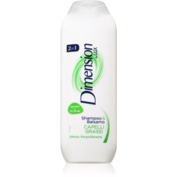 Dimension by Lux 2in1 sampon si balsam 2 in 1 pentru par gras