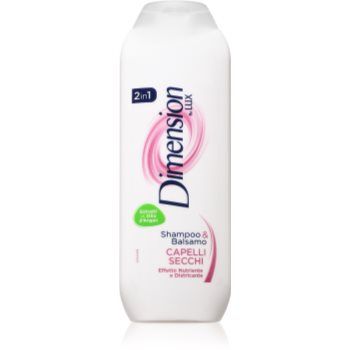 Dimension by Lux 2in1 sampon si balsam 2 in 1 pentru par uscat