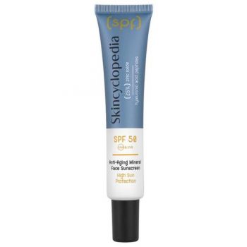 Fluid Protectie Solara Minerala cu Efect Anti-Aging SPF 50 - Skincyclopedia Face Fluid Anti-Aging Mineral Face Protection, Camco, 40 ml