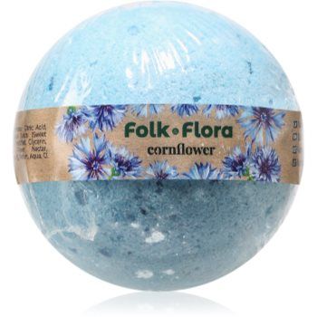 Folk & Flora Cornflower bombă de baie