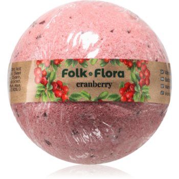 Folk & Flora Cranberry bombă de baie