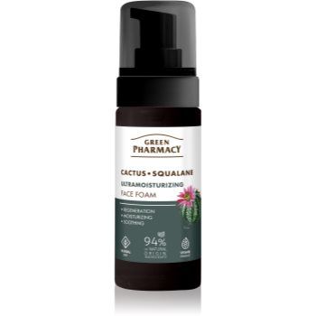 Green Pharmacy Cactus & Squalane Face Foam spumă hidratantă