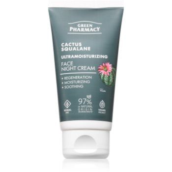 Green Pharmacy Cactus & Squalane Night Face Cream crema de noapte hidratanta