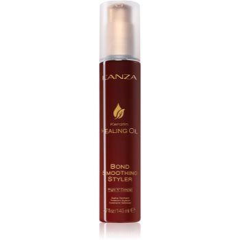 L'anza Keratin Healing Oil Bond Smooter Styler jet de tratament pentru un par stralucitor si catifelat