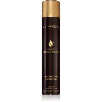 L'anza Keratin Healing Oil Brush Thru Spray spray protector pentru fixare naturala si stralucire