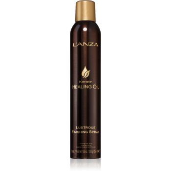 L'anza Keratin Healing Oil Lustrous Finishing Spray fixativ cu fixare puternică