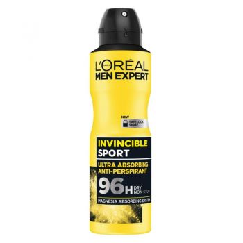 L'Oréal MEN EXPERT Spray INVINCIBLE SPORT 96h 150ml, Volum 150 ml