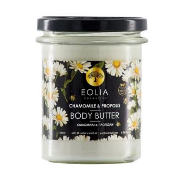 Unt de Corp Calmant cu Musetel, Propolis - Eolia Cosmetics Body Butter Chamomile & Propolis, 200 ml
