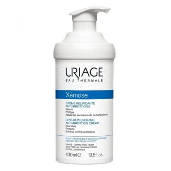 Uriage Xemose Lipid Replenishing Anti Irritation Cream Crema calmanta pentru pielea atopica hipersensibila, Volum 400 ml