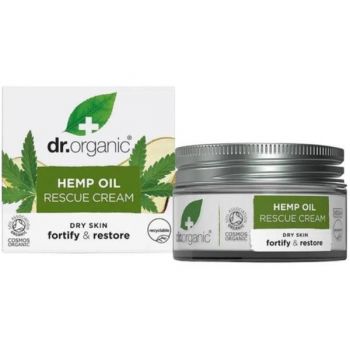 Crema de fata hidratanta 24h ulei de canepa Dr.Organic, 50 ml