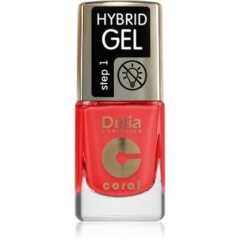 Delia Cosmetics Coral Nail Enamel Hybrid Gel lac de unghii sub forma de gel