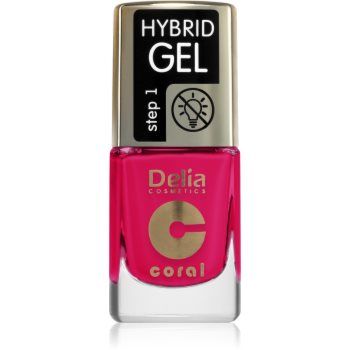 Delia Cosmetics Coral Nail Enamel Hybrid Gel lac de unghii sub forma de gel