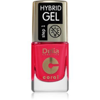 Delia Cosmetics Coral Nail Enamel Hybrid Gel lac de unghii sub forma de gel