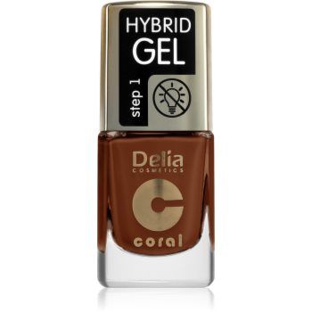 Delia Cosmetics Coral Nail Enamel Hybrid Gel lac de unghii sub forma de gel