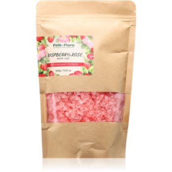 Folk & Flora Raspberry & Rose sare de baie