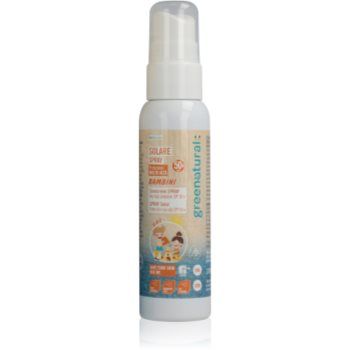 Greenatural Sunscreen Spray Kids SPF 50+ lotiune protectoare pentru plaja pentru copii