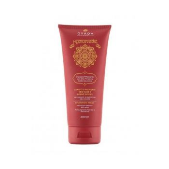 Masca de par revitalizare culoare par roscat, Hyalurvedic Gyada, 200 ml