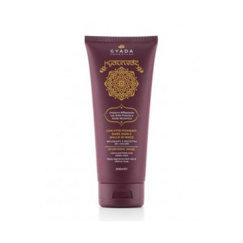 Masca de par revitalizare culoare par saten, Hyalurvedic Gyada, 200 ml