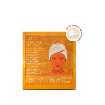 Masca par blond tip casca cu efect termic Hyalurvedic Gyada, 1 buc