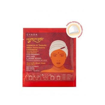 Masca par roscat tip casca cu efect termic Hyalurvedic Gyada, 1 buc