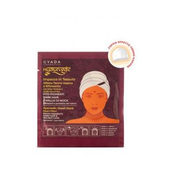Masca par saten tip casca cu efect termic Hyalurvedic Gyada, 1 buc