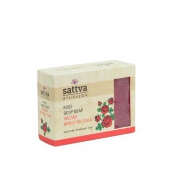 Sapun cu glicerina si trandafir, - Sattva Ayurveda, 125 gr