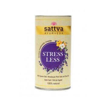 Sare de baie anti-stres cu sare epsom, sare de mare, sare de Himalaya Stress Less, - Sattva, 300gr