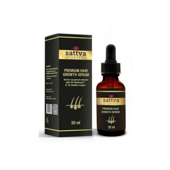 Ser pentru cresterea parului, barbati si femei, - Sattva Ayurveda, 30 ml