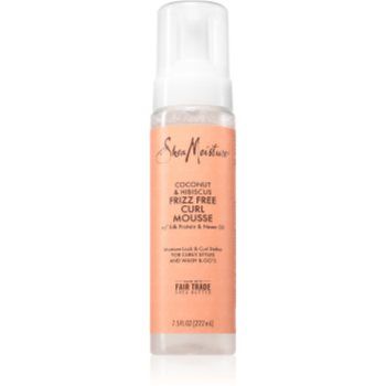 Shea Moisture Coconut & Hibiscus Frizz Free Curl Mousse spumă de styling pentru păr creț