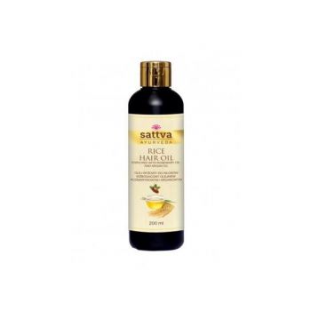 Ulei de par nutritiv cu orez si rozmarin, - Sattva Ayurveda, 200 ml
