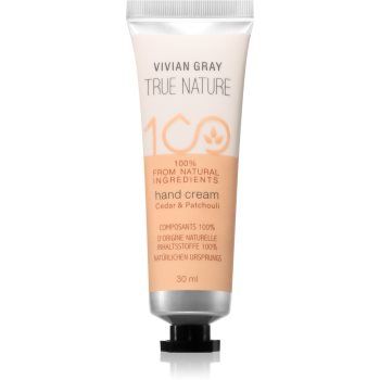 Vivian Gray True Nature Cedar & Patchouli crema de maini hidratanta