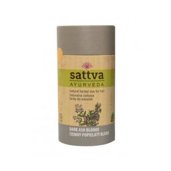 Vopsea de par Blond Cenusiu Inchis, – Sattva Ayurveda, 150 g