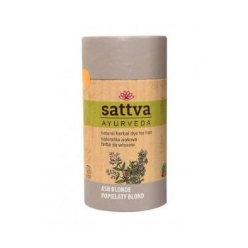 Vopsea de par Blond Cenusiu, – Sattva Ayurveda, 150gr