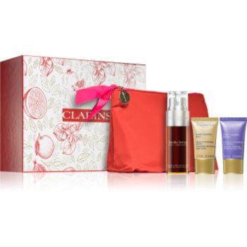 Clarins Double Serum & Nutri-Lumière Collection set cadou pentru ten matur