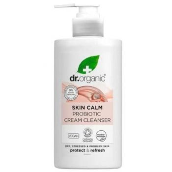 Crema de curatare faciala cu probiotice Dr Organic Skin Calm 150 ml