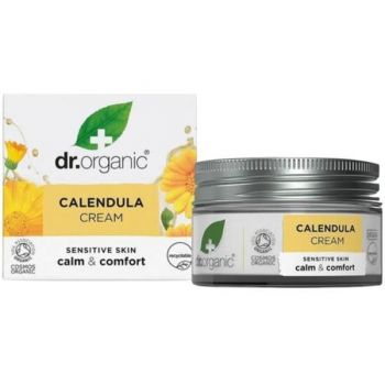Crema hidratanta Bio cu galbenele organice Dr.Organic, 50 ml