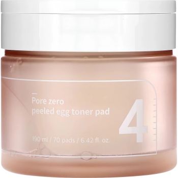 Dischete Exfoliante pentru Curatarea Porilor, Numbuzin No.4 Pore Zero Peeled Egg Toner Pad, 70 Buc