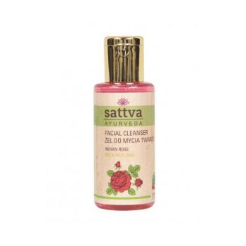 Gel de curatare fata cu Trandafir, - Sattva Ayurveda, 100 ml