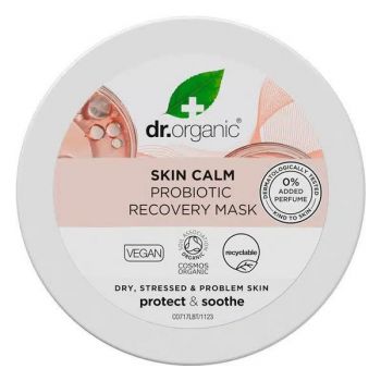 Masca de fata revitalizanta cu probiotice Dr Organic Skin Calm, 100 ml