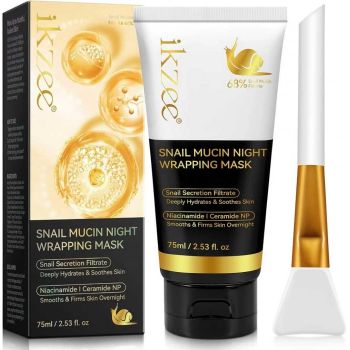 Masca Noapte cu Mucina de Melc 68%, Colagen, Niacinamide, Hidratare intensa, 75 ml